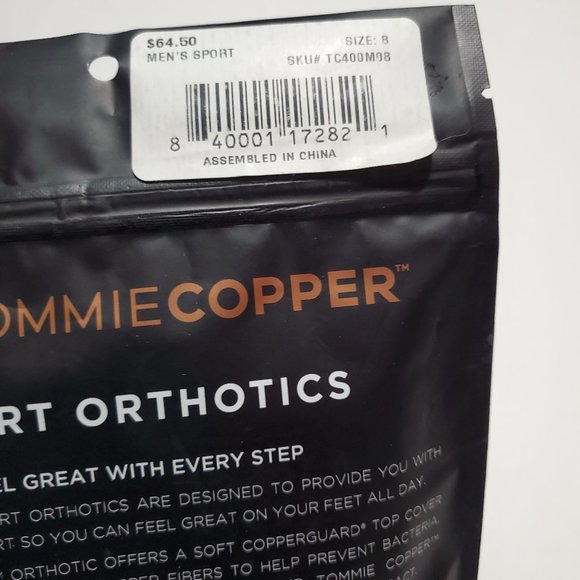 NEW - Tommie Copper Men's Sports Orthotic Inserts Lightweight Athletic Fit - Picture 3 of 9